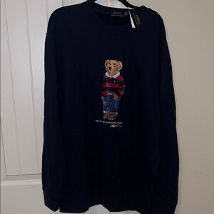Polo Ralph Lauren Men’s Navy Bear Sweatshirt